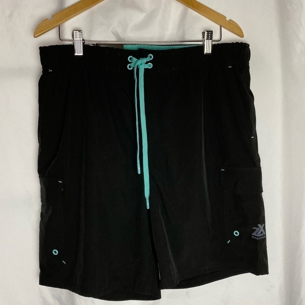 ZeroXposur Men’s Black UV Protection Swim Shorts
